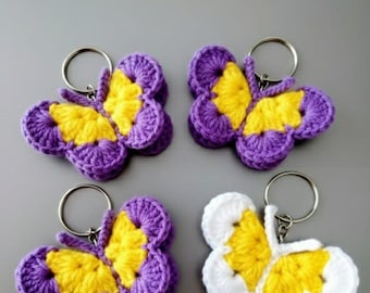 Crochet Butterfly Keychain Pattern – Easy Amigurumi PDF