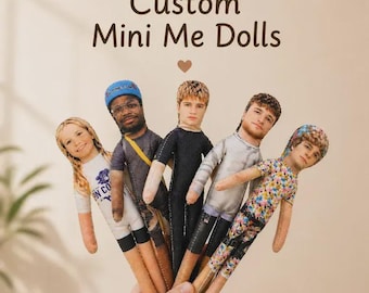 Helkroppsanpassad Mini Me-docka Personlig poserbar fotodocka Gåva Anpassad ful docka kudde, Gåva till vänner