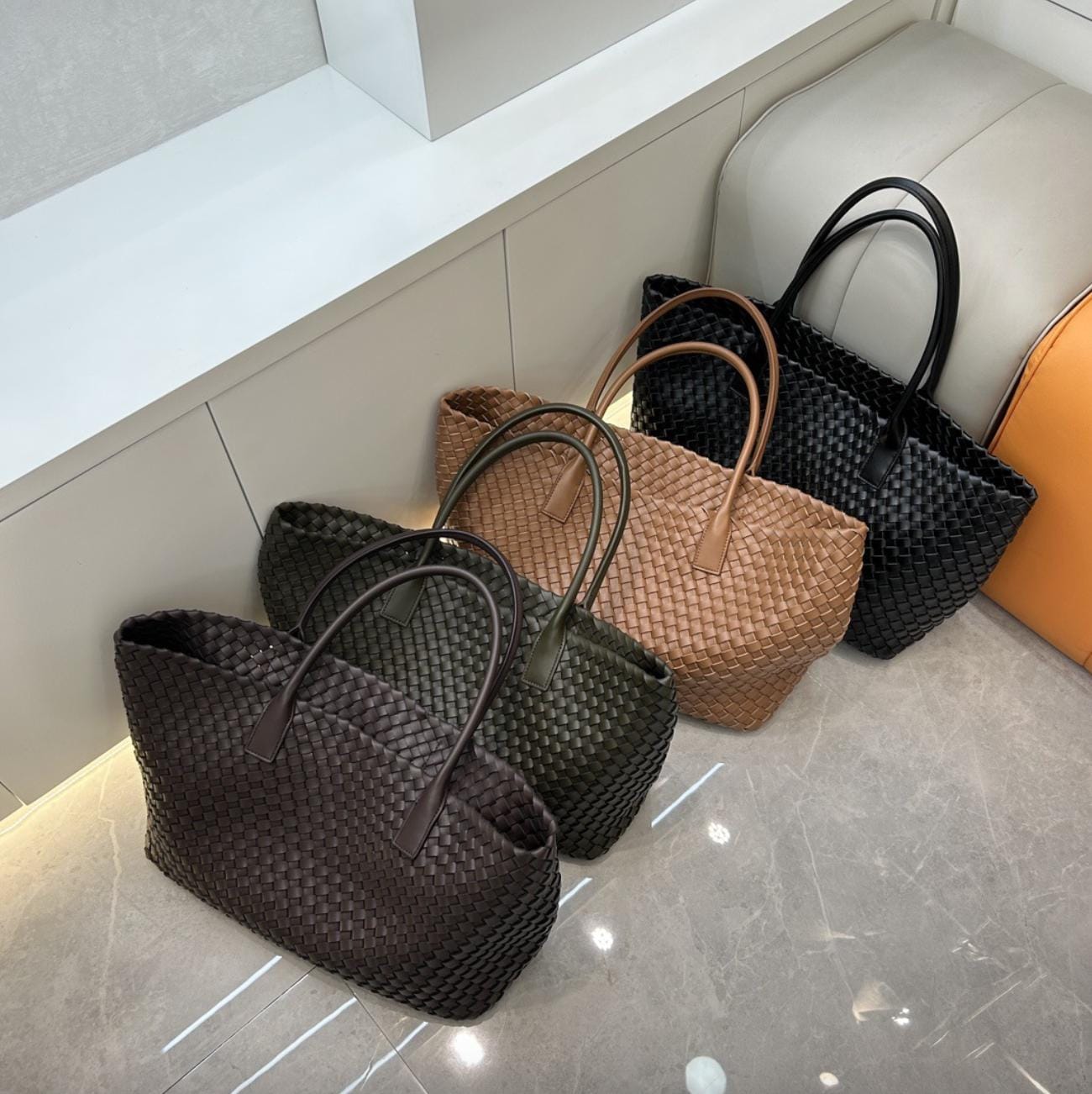 新品未使用品　ST. AGNI ブラックレザー ハンドバッグ St agni bag - Etsy 日本