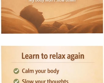 ¿Por qué no puedo relajarme aunque intente descansar? | Calma tu cuerpo y relaja tu mente | Hoja de trabajo imprimible