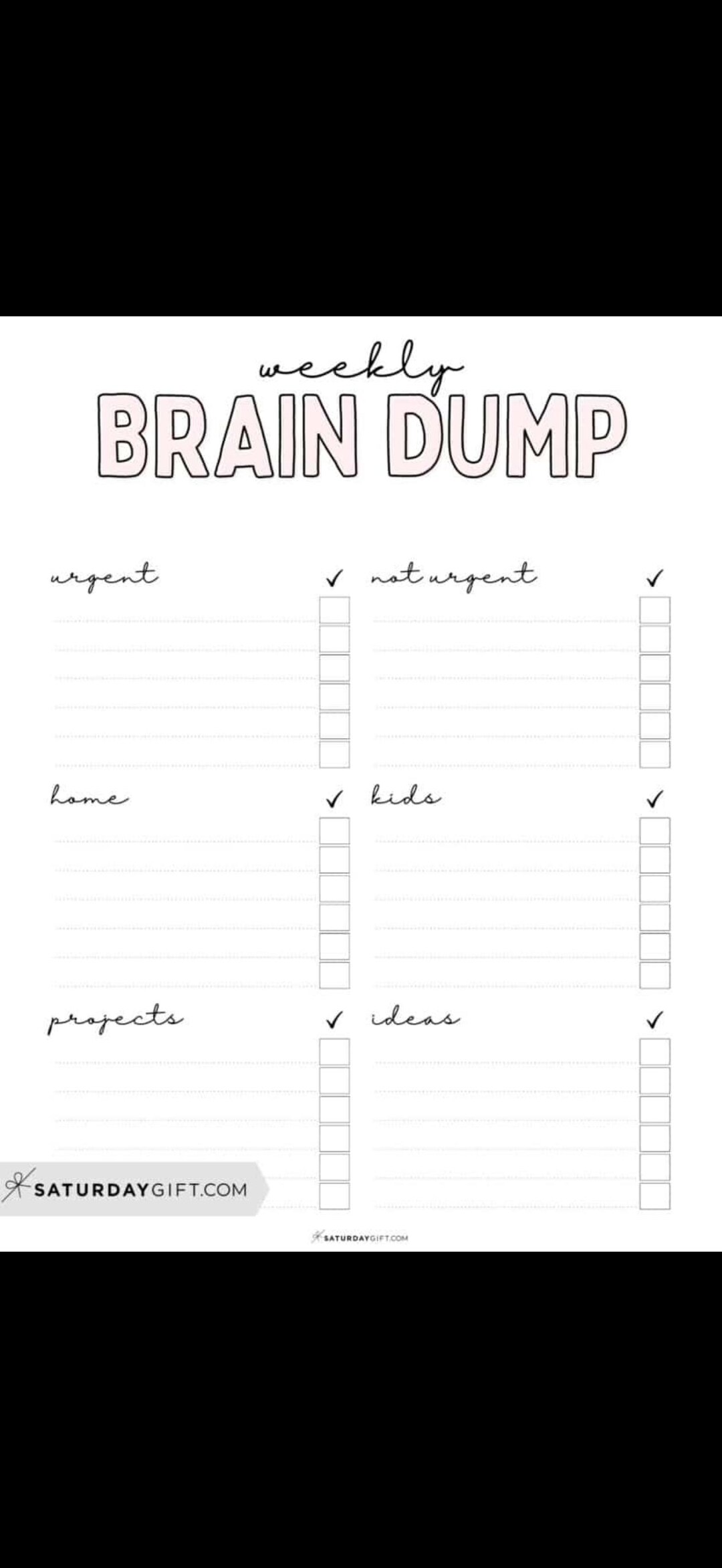 Guided Mental Reset Brain Dump Printable | Clear Mind Reset Worksheet ...
