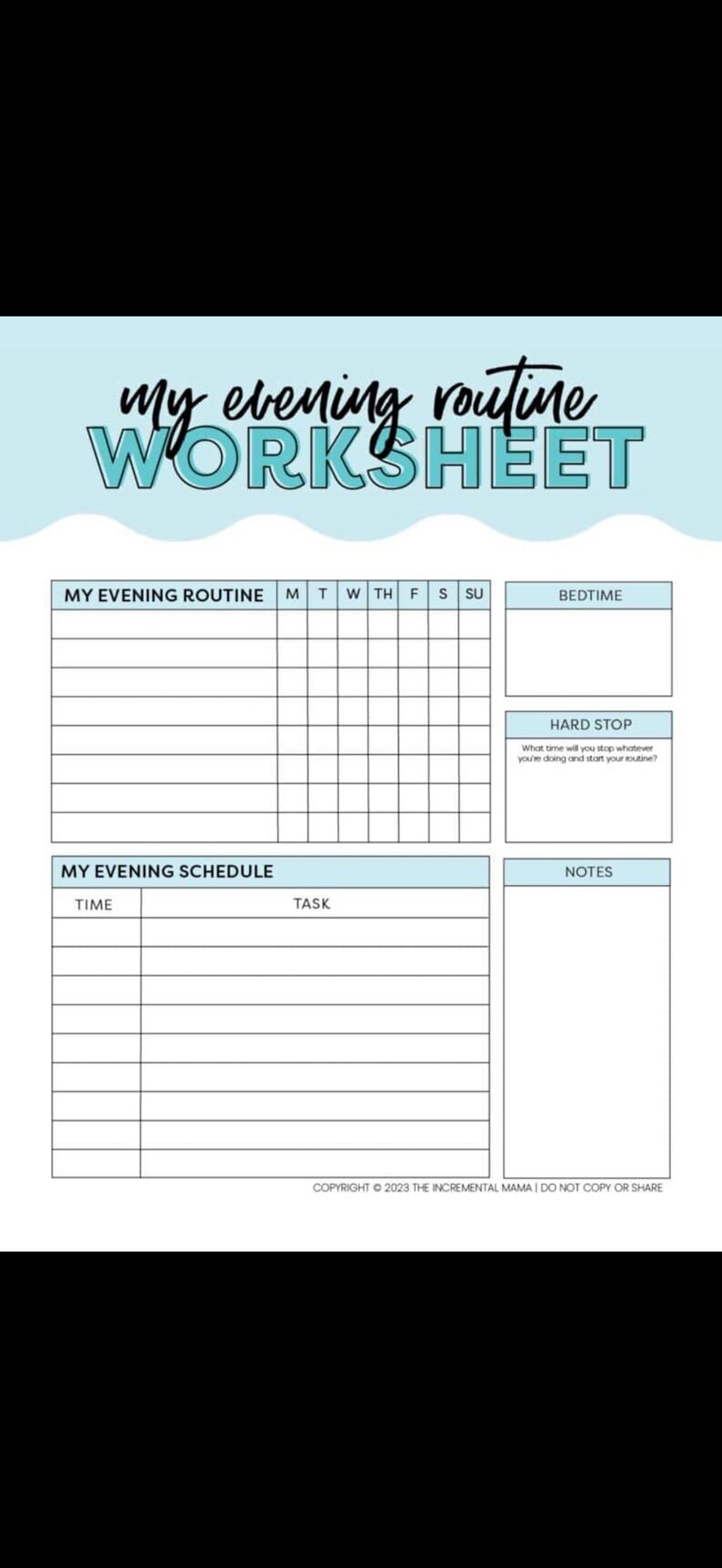 Overthinking Let Go Night Worksheet | Before Letting Go | Calm the Mind ...