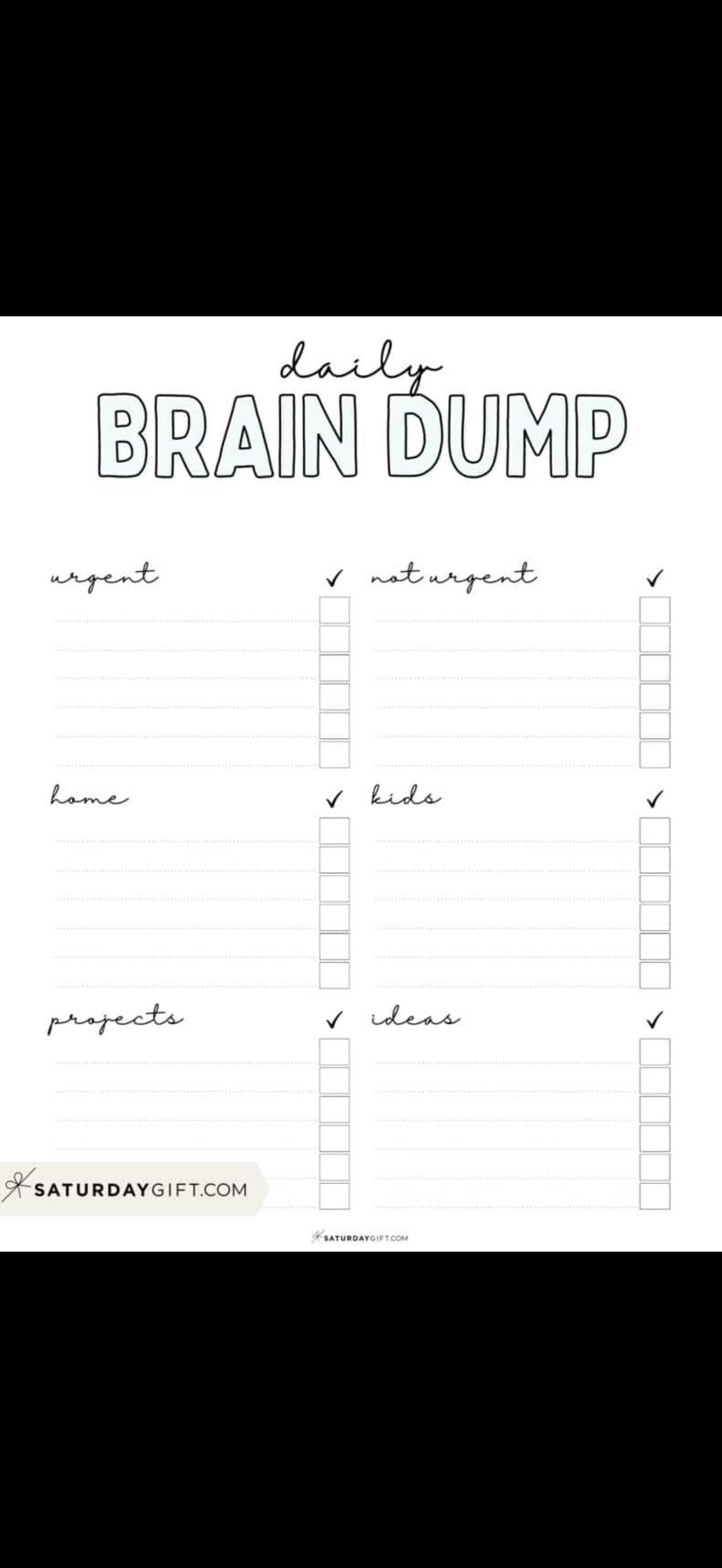 Overthinking Brain Dump Printable | Minimal Overthinking Worksheet PDF ...