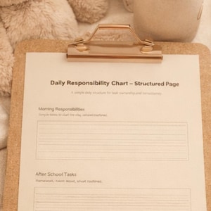 Weekly Good Behavior Grid | Simple Positive Reinforcement Chart for Kids | Printable PDF | One Page System