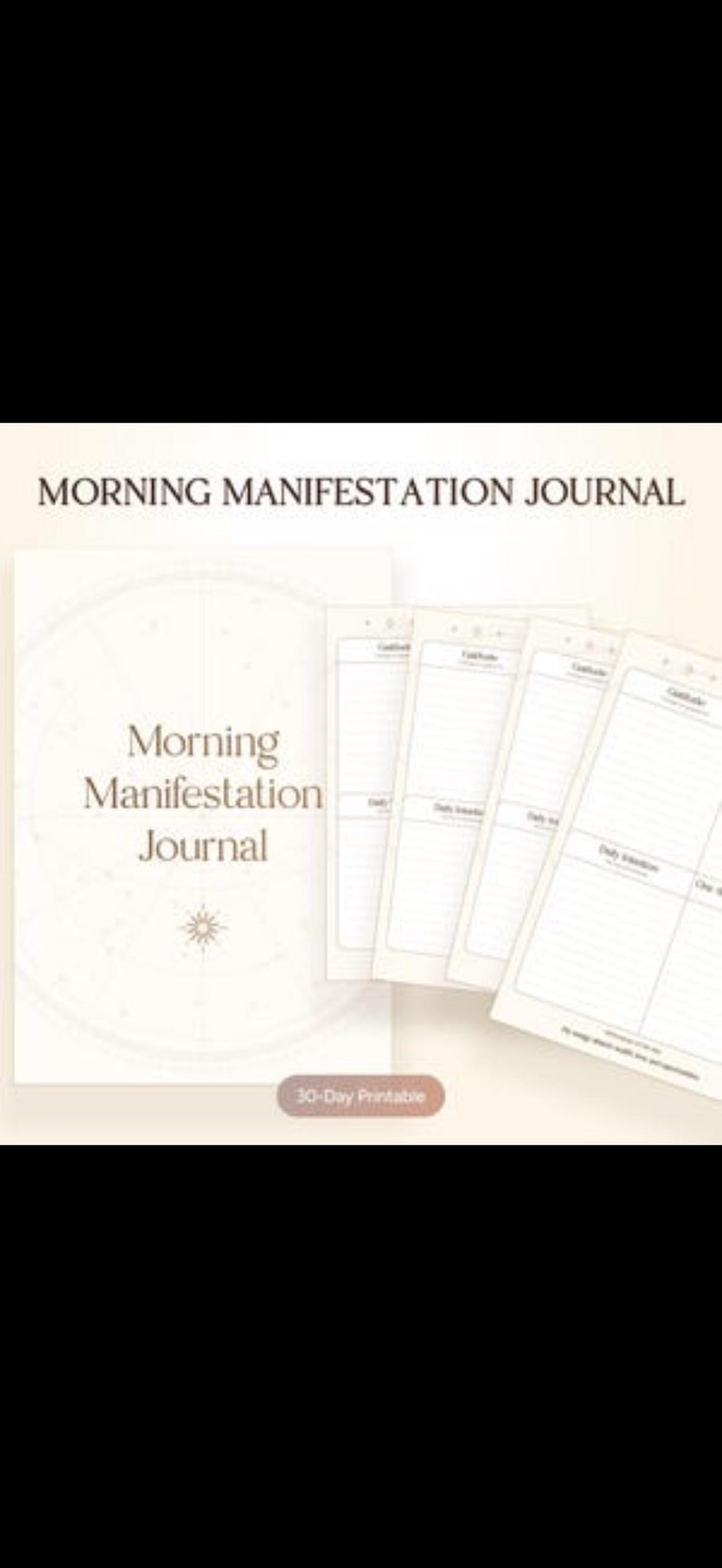 Daily Intentions Worksheet.pdf Morning Intention Worksheet Printable | Daily Calm Focus Reset to Start ...