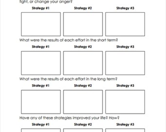 During Anger Reset Worksheet | Regulate Anger in the Moment | Emotional Regulation Printable PDF