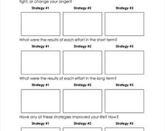 Anger Reset Integration Worksheet | Build Regulation Habits & Respond Calmly | Emotional Regulation Printable PDF