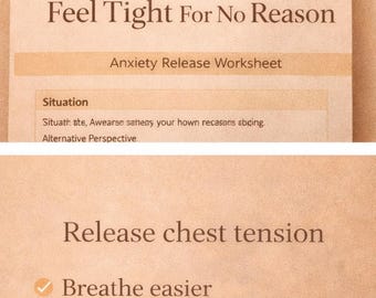 Waarom voelt mijn borst zonder reden beklemd aan? | Verlicht de druk en voel je meer op je gemak | Printbaar werkblad