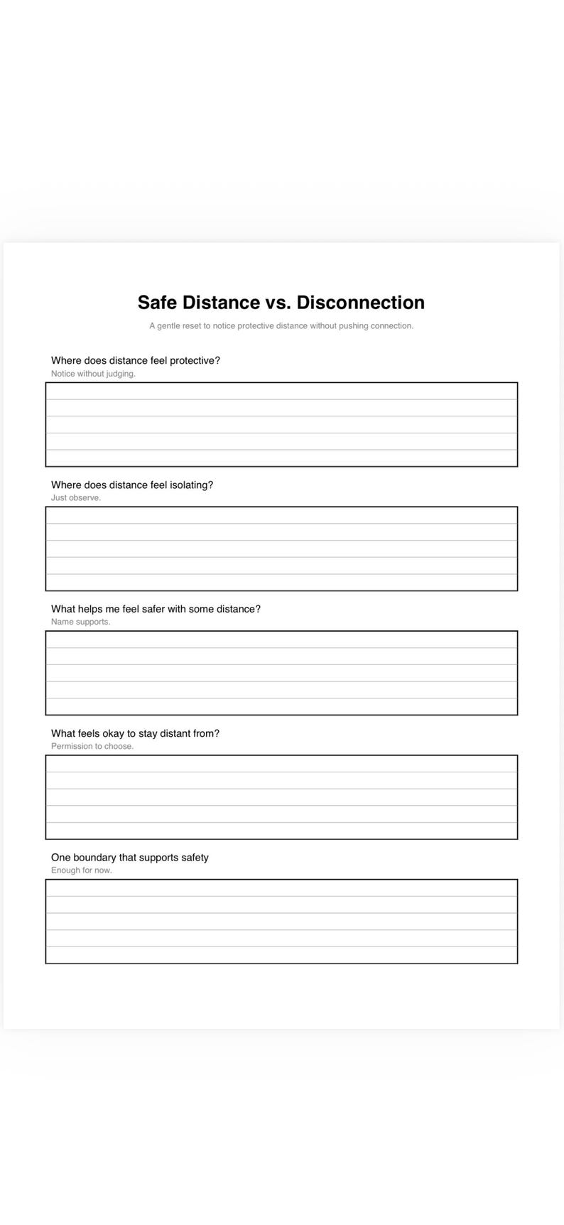 L'isolation Worksheet.pdf Safe Distance Vs Disconnection Worksheet – Understand Protective Space ...