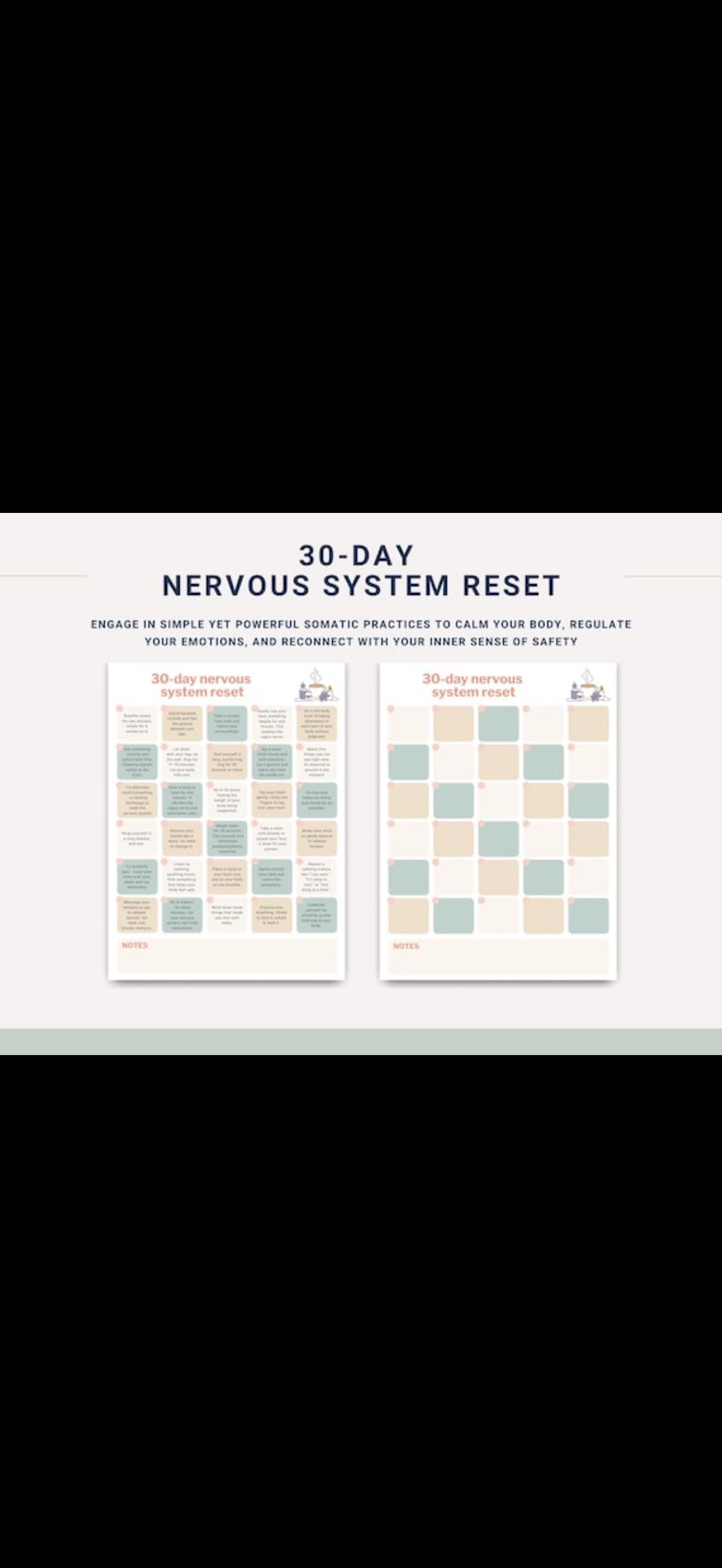 Panic Calm Immediate Reset Printable | Panic Attack Worksheet PDF ...