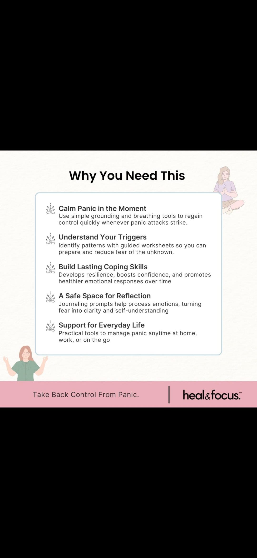 Panic Calm Weekly Safety Reset Printable | Panic Recovery Worksheet PDF ...