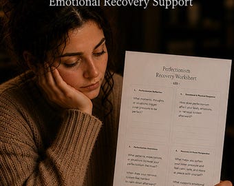 Fear Of Making Mistakes Reflection Worksheet | Emotional Pressure & Self Criticism Recovery | Printable PDF
