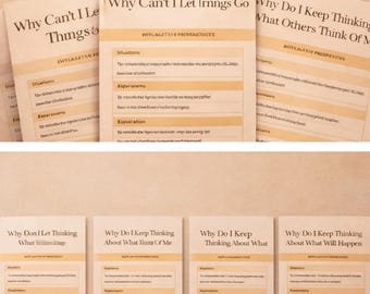 Why Do I Overthink Everything | Stop Racing Thoughts & Calm Your Mind | Overthinking Bundle Printable Worksheets