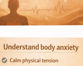 ¿Por qué siento ansiedad sin pensar en nada? | Comprende la ansiedad corporal y siéntete más estable | Hoja de trabajo imprimible