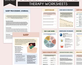 Daily Sleep Anxiety Reset Worksheet | Calm Racing Thoughts at Night, Reduce Bedtime Anxiety & Support Rest | Printable PDF