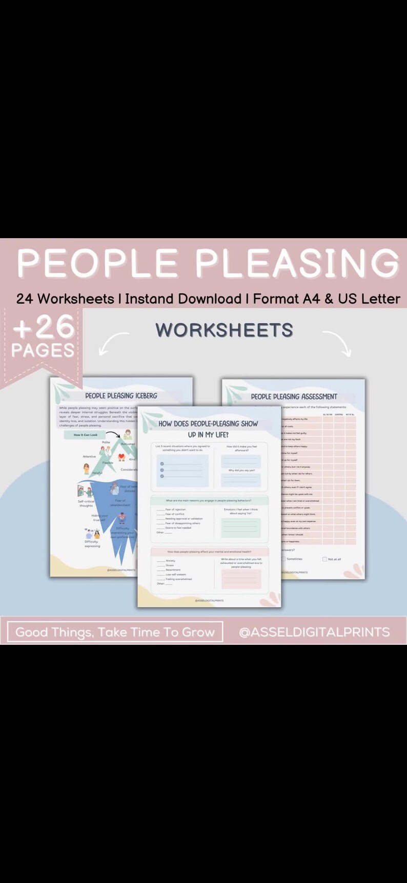 Emotional Boundaries Bundle Printable | Stop People Pleasing & Say No ...