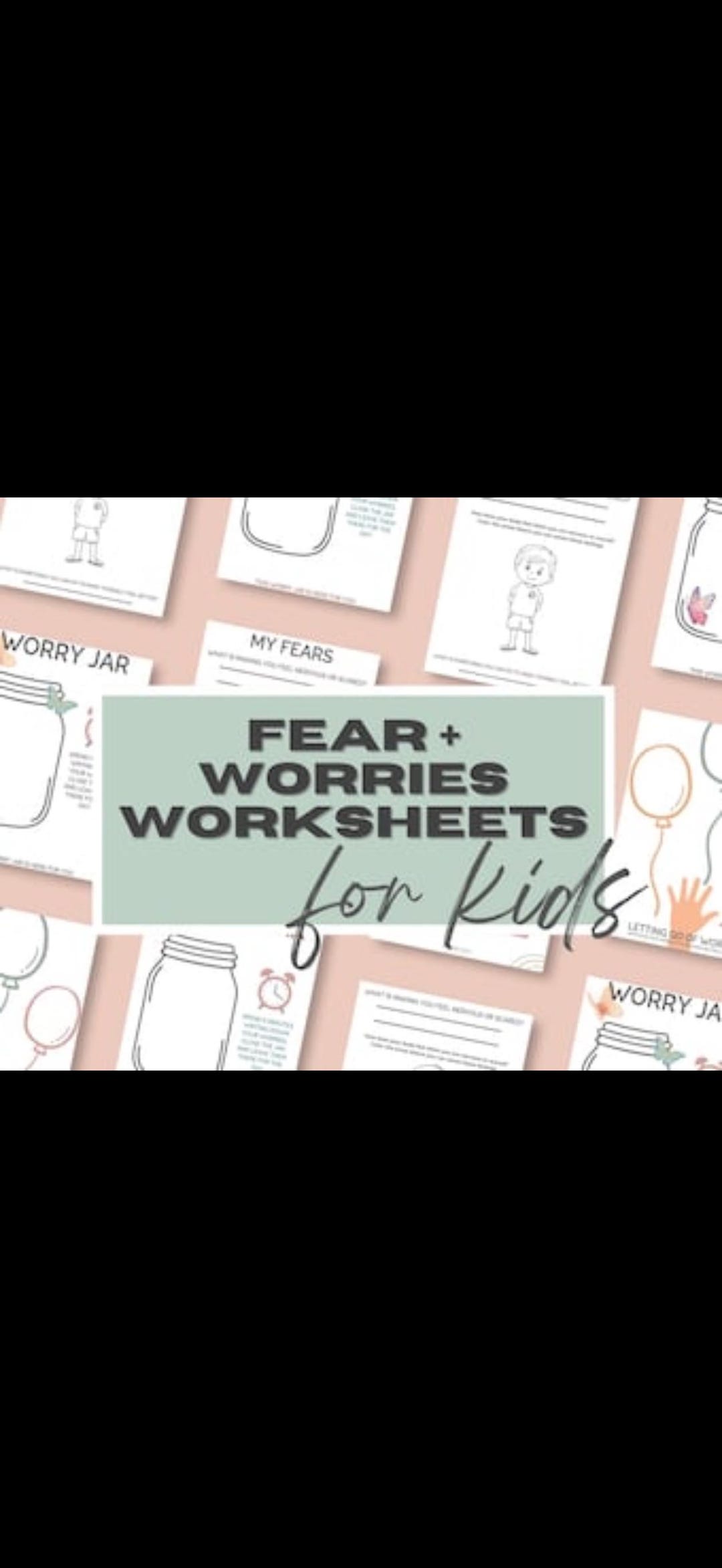 Fear Response Worksheet | Regain Calm Control After Anxiety | Reduce ...