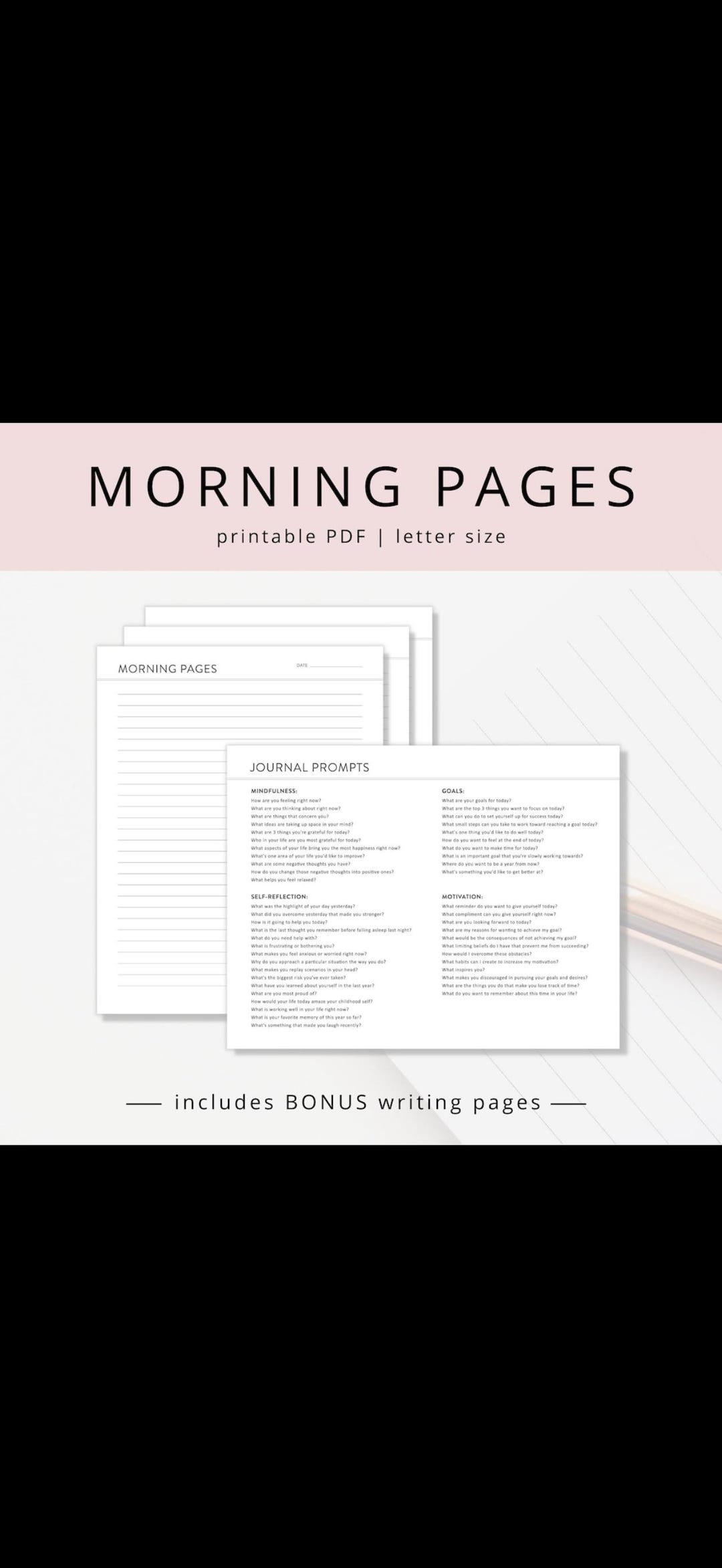 Calm Notes Morning Anxiety Notes Let Go Worksheet | Release Worries, Reduce ...