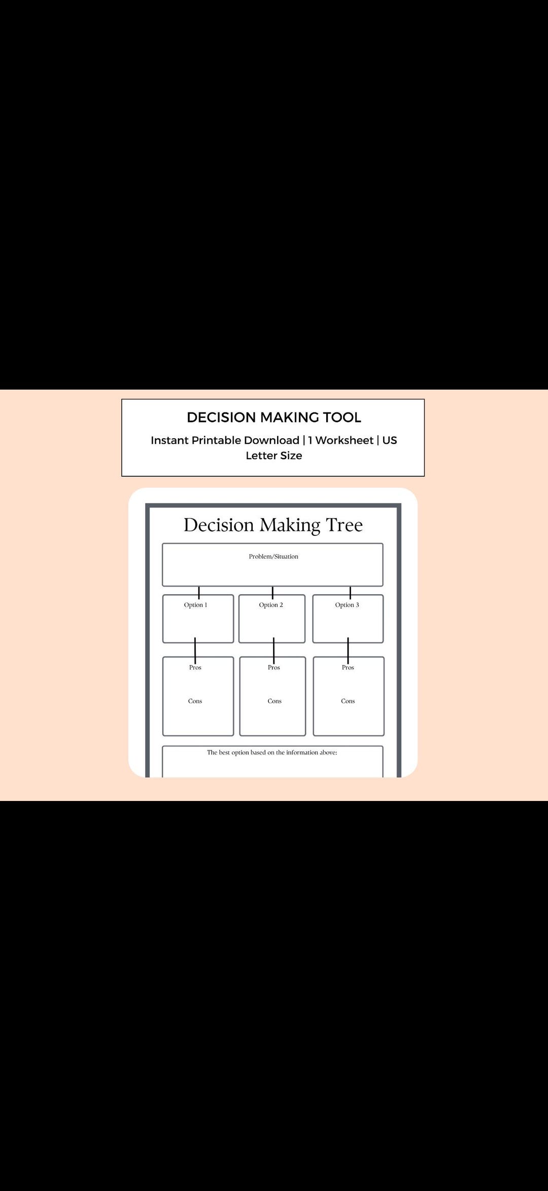 Overloaded Confusing Worksheet Example Decision Overload Worksheet – After a Day of Choices | Release Mental ...