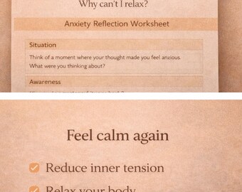 Why Can’t I Calm Down Even When Nothing Is Wrong | Feel More Relaxed And In Control | Printable Worksheet