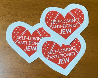 Adesivo ebreo antisionista che si ama, l'antisionismo NON è un vinile antisemita per la Palestina libera