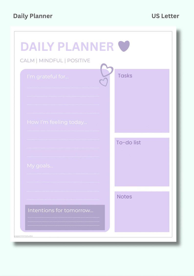 Pastel Student Planner Bundle Printable, Daily Planner & to Do List PDF ...