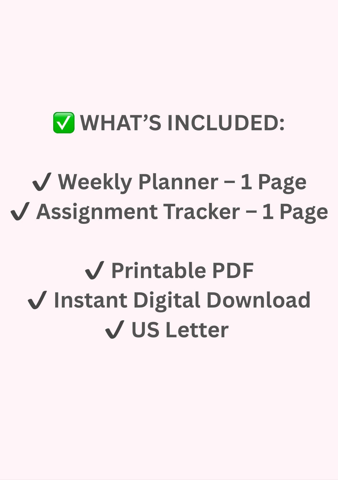 Student Planner Bundle Pastel | Printable Assignment Tracker Weekly ...