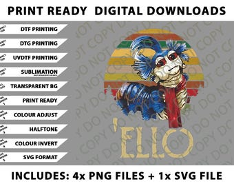 80er Jahre Film Shirt, Labyrinth Ello Lustig, Goblin König Png Bundle, SVG Dateien, digitale Downloads