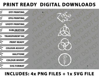 Può includere: Elementi di design grafico scaricabili digitalmente in bianco su sfondo grigio. Include opzioni pronte per la stampa come DTF, DTG e sublimazione. Contiene più file PNG e un file SVG.