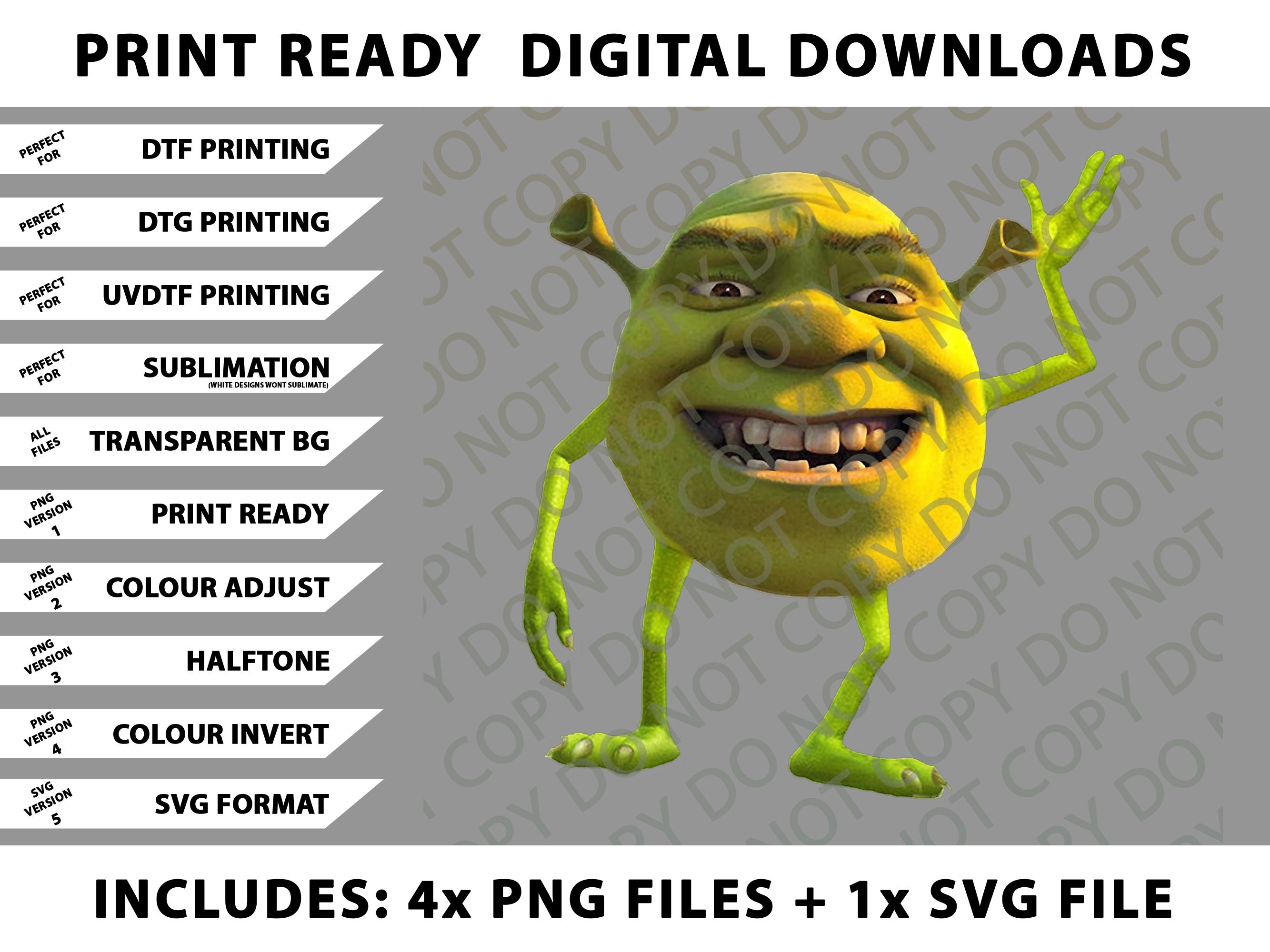 Shrek and Mike Wazowski - Etsy Canada