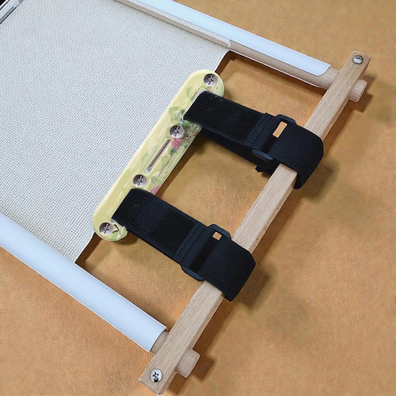 Cross Stitch Side Tension Clips Acrylic Adjustable Fabric Stretch Tool With Bandage Strap Stainless Steel Screws For Embroidery Frame