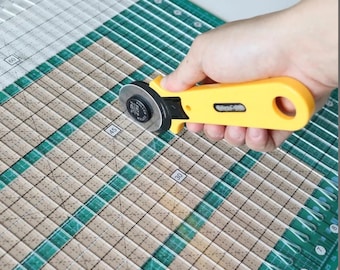 Righello per quilting con fessure - Modello di righello per taglio patchwork trasparente da 6 e 12 pollici per tessuti, cucito e fai da te