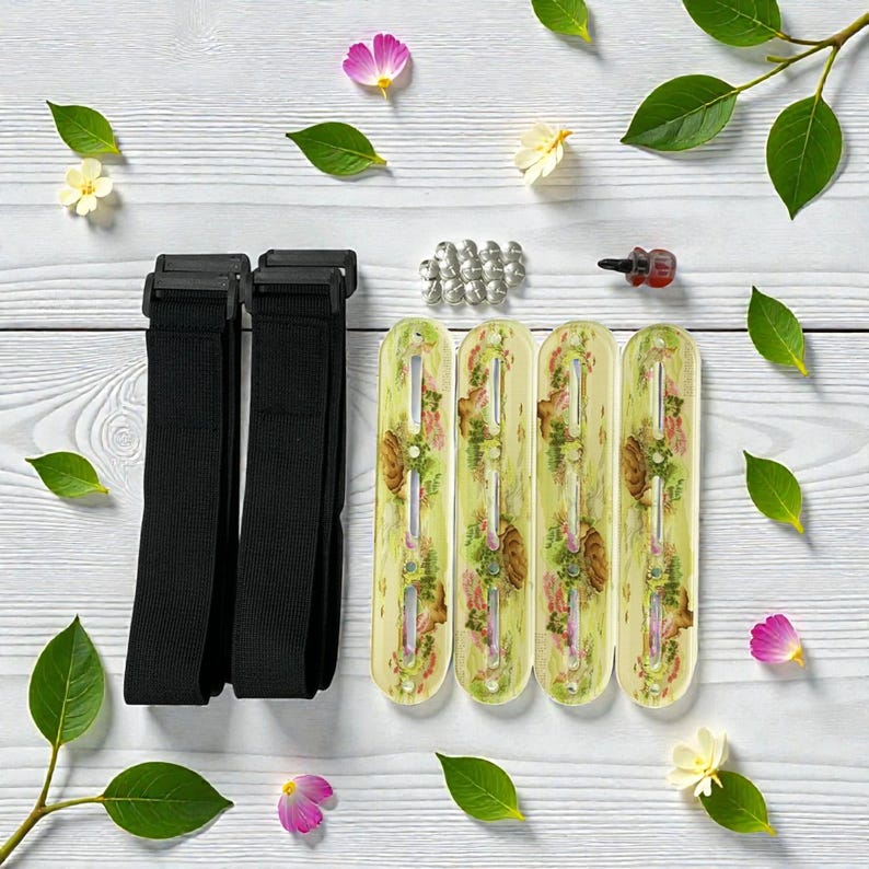 Cross Stitch Side Tension Clips Acrylic Adjustable Fabric Stretch Tool With Bandage Strap Stainless Steel Screws For Embroidery Frame
