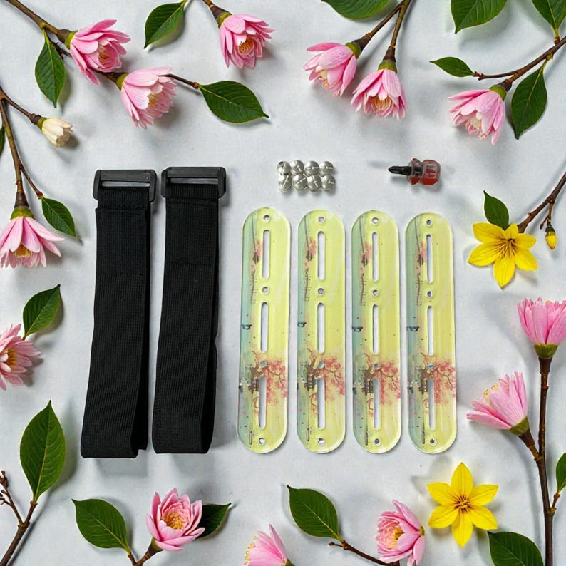 Cross Stitch Side Tension Clips Acrylic Adjustable Fabric Stretch Tool With Bandage Strap Stainless Steel Screws For Embroidery Frame