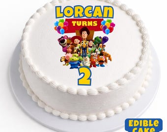 Toy Story Edible Cake Topper / Personalised Name and Age/ Custom Birthday Topper