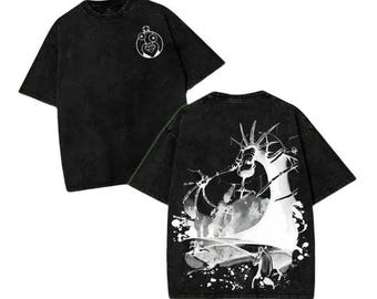 Kinger The Amazing Digital Circus Double Printed Lightweight Acid Washed Tee TV Show Graphic Top Shortsleeve Cotton Gift TShirt