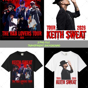 Keith Sweat „The R&B Lovers Tour 2026” Plik PNG (pobieranie cyfrowe)