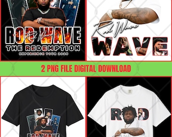 Rod Wave Png Design: Einlösungserlebnis PNG (Digitaler Download)
