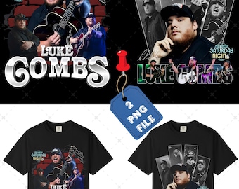 Luke Combs PNG Design: Meine Kinda Samstagabend Tour 2026 (Digitaler Download)
