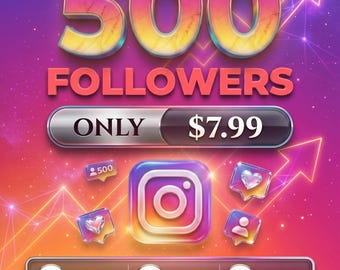 Pacchetto per 500 follower su Instagram / Crescita del profilo