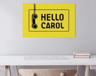 Póster imprimible de Hello Carol inspirado en Pluribus (8,5 x 11 y 11 x 17) – Descarga instantánea