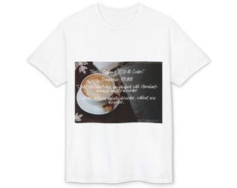 Latte Coffee Recipe T-Shirt | Coffee Cup Barista Art, Café Aesthetic