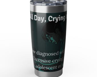 Depressed Girl Illustration 20oz Tumbler | Mental Health Awareness