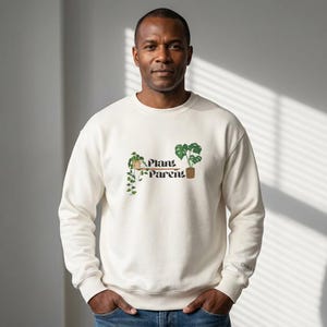 Sudadera con capucha de Pothos Monstera Plant Parent – Jersey botánico de cuello redondo