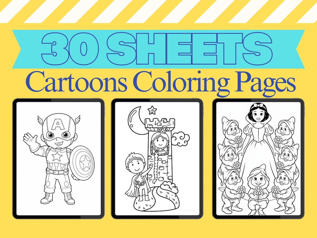 Cartoon Coloring Books for Kids| Kids Coloring Books | Cute Anime Style ...