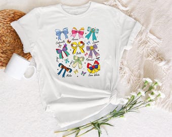 Camiseta inspirada en Disney con lazos de princesas, Ariel, Cenicienta, Bella, Tiana, Aurora, Jazmín, Rapunzel, Blancanieves, Ariel