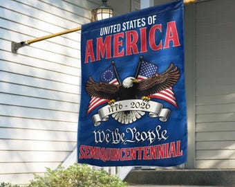 Patriotic We The People Eagle Flag, United States of America US Flag