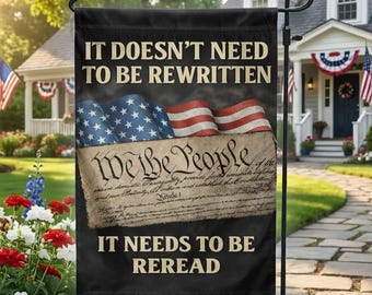 Bandera de jardín conmemorativa de los 250 años de libertad, "Nosotros, el pueblo", decoración patriótica del semiquincentenario