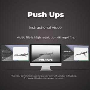 Armhävningsövning: Instruktionsvideo (4K mp4)