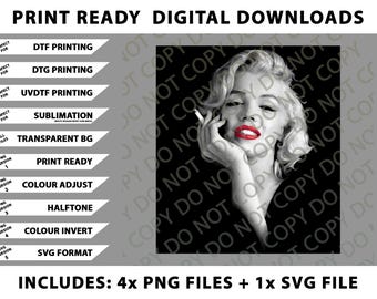 Pakiet Marilyn Monroe w formacie PNG, pliki SVG, pliki do pobrania w wersji cyfrowej
